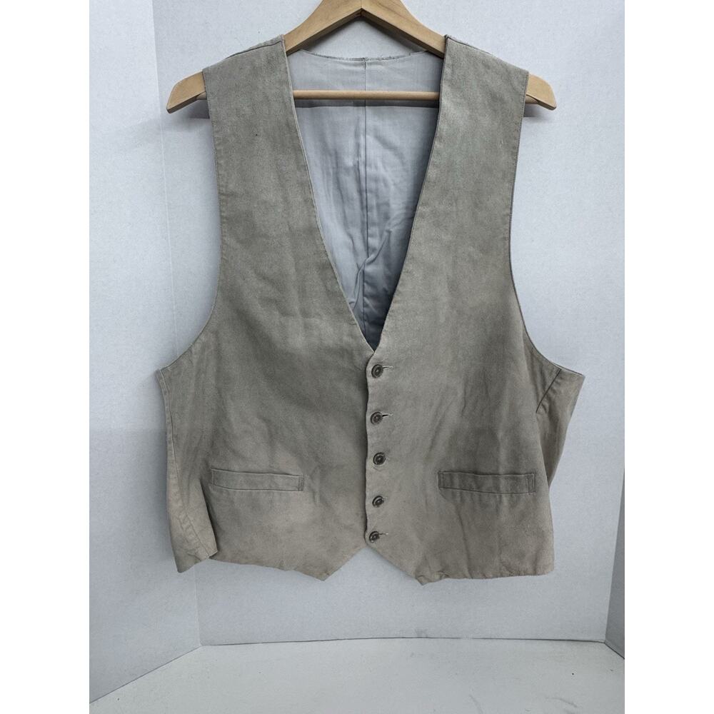 Vintage Men’s Suede Leather Vest